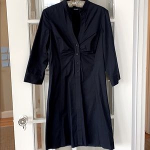 Tahari black shirtdress